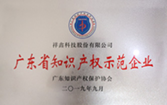 In 2019, Guangdong Intellectual Property Demonstration Enterprise
